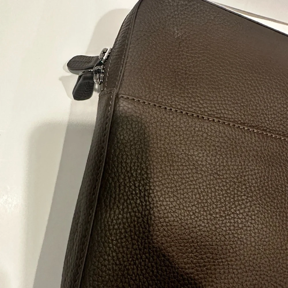 Mark & Graham Pebble Leather Laptop Zipper Top Case